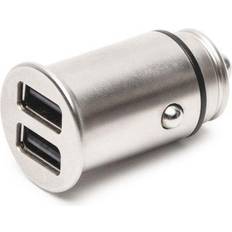 Usb billaddare med dubbla usb portar Holdit USB-billaddare med dubbla USB-portar 4,8 A Silver