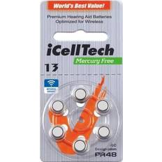 Batteri pr48 iCellTech 13 PR48 Zinc-Luft knappcellsbatteri 1,45V, 6-pack