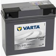 Mc batteri 12v Varta 519 901 017 MC batteri 12 volt 19Ah pol til højre)