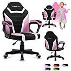 Huzaro Chaise Gaming Ranger 1.0 rose pour enfants Ergonomique, réglable en hauteur, accoudoirs moelleux Rose