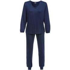Trofé Nattøj Trofé Bamboo Solids Pyjama Midnight Blue