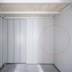 Udhuse Biohort interiørpanel Neo 1C redskabsrum dobbeltdør (Areal )