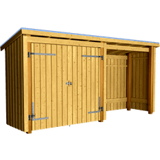 Trä Uthus Plus Förråd Nordic Multi 4,7m² 2 öppen (Byggnadsarea )