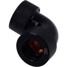Componenti per Computer AlphaCool HT Adapter 90 Grad 16mm AD auf 16mm AD Hardtube Raccordo 90 Degree Angle 16mm OD Deep Black