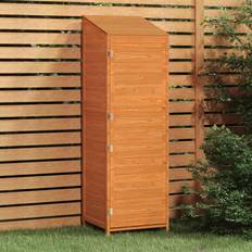 Garden shed vidaXL Garden Shed Brown 21.7'x20.5'x68.7' Solid Wood Fir (Área de construcción )