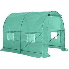 Greenhouses OutSunny Polytunnel Greenhouse 2.5x2m Stainless steel Plastic