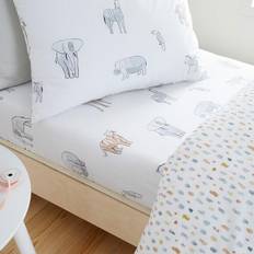Sheets Bianca Little Zoo Animals Cotton Fitted