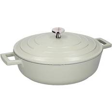 Non-stick Stegegryder Masterclass Cast Aluminium 4L Shallow with Lid med låg