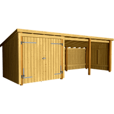 Havehus Plus havehus Nordic Multi 3 moduler dobbeltdør åben (Areal )