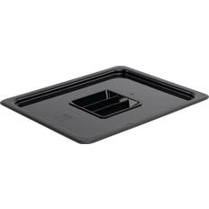 Zwart Deksels Vogue Polycarbonate 1/2 Gastronorm Lid Black