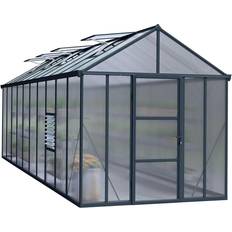 Canopia by Palram Canopia 8 20ft Glory Long Apex Greenhouse with Panels Aluminium Polycarbonat