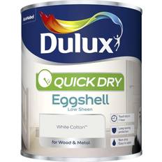 Dulux eggshell Dulux Quick Dry Eggshell Paint Wood Paint White 0.75L