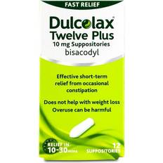 Dulcolax Twelve Plus 10mg Bisacodyl Suppositories 12