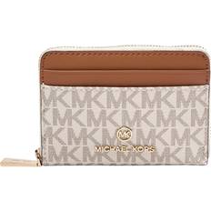 Bomull Lommebøker Michael Kors Jet Set Small Logo Wallet - Vanilla/Acorn