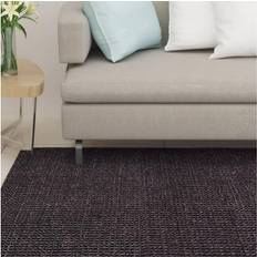 Sisal Tapis vidaXL Tapis d'Intérieur Moquette de Plancher 80x300 cm Noir Noir cm