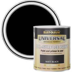 Rust-Oleum Universal Paint Matt 750Ml Wood Paint, Radiator Paint Matt Black 0.75L