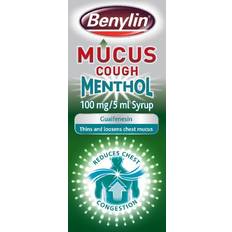 Medicines Benylin Mucus Cough Oral Solution Menthol Flavour 100mg/5ml Syrup