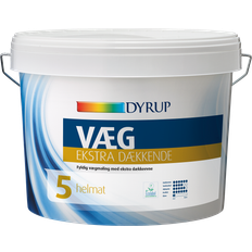 Dyrup væg 5 9,0ltr Vægmaling Hvid