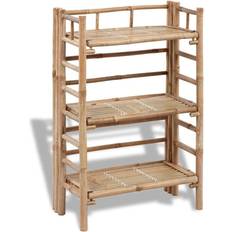 vidaXL 3-tier Plant Rack Bamboo Flower