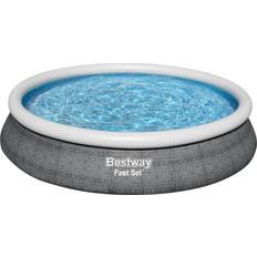 Bestway Fast Set Pool Grå 9.677L 457x8 swimmingpool 57313A