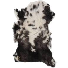 Peaux de mouton vidaXL Peau De Mouton Décorative 70x100 Cm Multicolore, Blanc, Noir cm