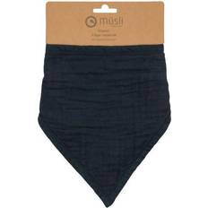Green Cotton Muslin Bib, Midnight, Müsli