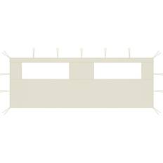 Beige Pavilloner vidaXL pavillonvæg med vinduer 6x2 cremefarvet