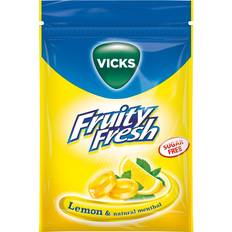 Citron/lime Tabletter & Pastiller Vicks Fruity Fresh Lemon Menthol Sugar Free 72g