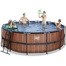 Exit Toys Ovanmark pooler Exit Toys Pool Wood 427x122cm inkl. Filterpump