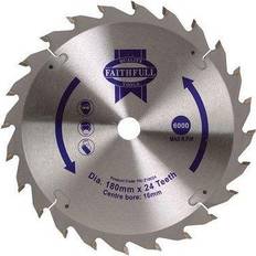 Faithfull TCT Circular Saw Blade 180 x 16mm x 24T POS