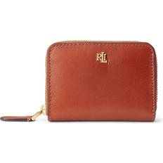 Lauren Ralph Lauren Leather Zip Around Wallet - Brown