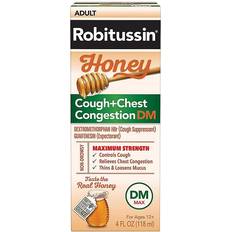 Medicines Robitussin 4 Oz. Maximum Strength Cough + Chest Congestion Dm In Honey