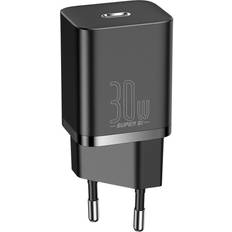 Baseus Super Si USB-C 30W vægoplader- Sort