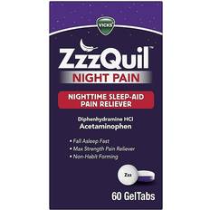 Vicks Zzzquil Nachtelijke Pijnstiller Slaapmiddel 60 Ea