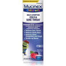Children's Mucinex Cold, Cough, & Sore Throat Liquid Berry - 4.0
