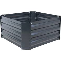 Outdoor Planter Boxes Sunnydaze Decor 24 in. Square Dark Raised Bed