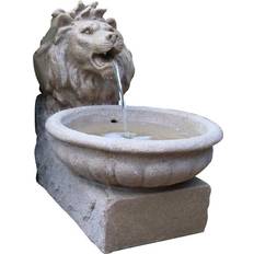 Ubbink Fontaine De Terrasse Basel À éclairage LED Avec Pompe 0.45 m 0.38 m Beige