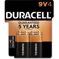 Batteries & Chargers Duracell CopperTop Alkaline 9V Batteries, 4/Pack