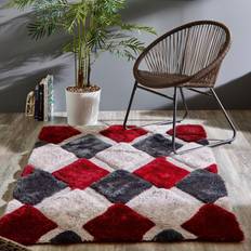 Carpets & Rugs Origin 3D GEO Diamond Rugs In Red Red