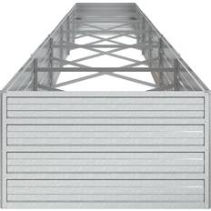 vidaXL højbed 600x80x45 galvaniseret sølvfarvet Plantekasse