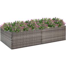 Krukke i polyrattan vidaXL plantekasse 157x80x40 polyrattan