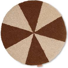 Ferm LIVING Kuddar ferm LIVING Arch Embroided Cushion Komplett dekorationskudde Vit, Röd, Brun