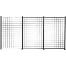 Gråa Spaljéer Hortus 3 Panel anthracite grey trellis includin