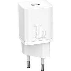 Baseus Super Si Väggladdare USB-C 30W Vit