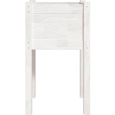 vidaXL plantekasse 40x40x70 fyrretræ hvid Plantekasse