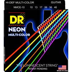 DR Strings DR Strings NMCE-10 Hi-Def neon multi-color el-gitarrsträngar, 010-046