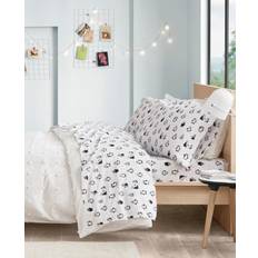 Textiles Intelligent Design Cozy Penguin Print Bed Sheet Blue, White