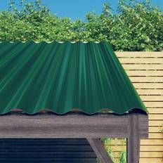 VidaXL Plastic Roofing vidaXL Green Takplåt 12 st pulverlackerat 100x36