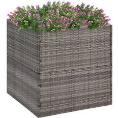 Krukke i polyrattan vidaXL plantekasse 80x80x80 polyrattan Plantekasse