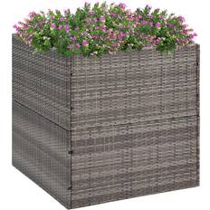 Krukke i polyrattan vidaXL plantekasse 80x80x80 polyrattan